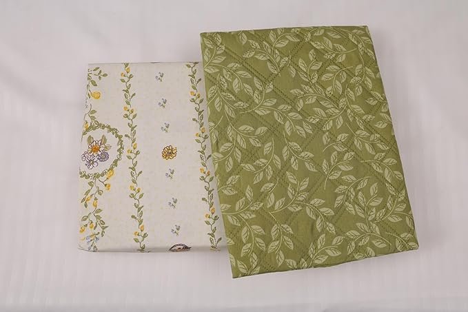 OpulAuric24 Waterproof Elastic Fitted Bedsheet_PastelOlive