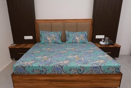 Satin Potli Gift Packed Cotton Rich_AquaBlue